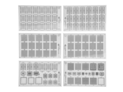 Estêncil de reballing para rede de máscara de solda, ferramenta de reparo de chip CPU BGA para kit de pintura removível