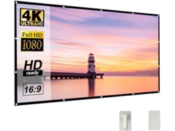 Tela de Projeção 150 Polegadas Hd Portátil | S/MARCA