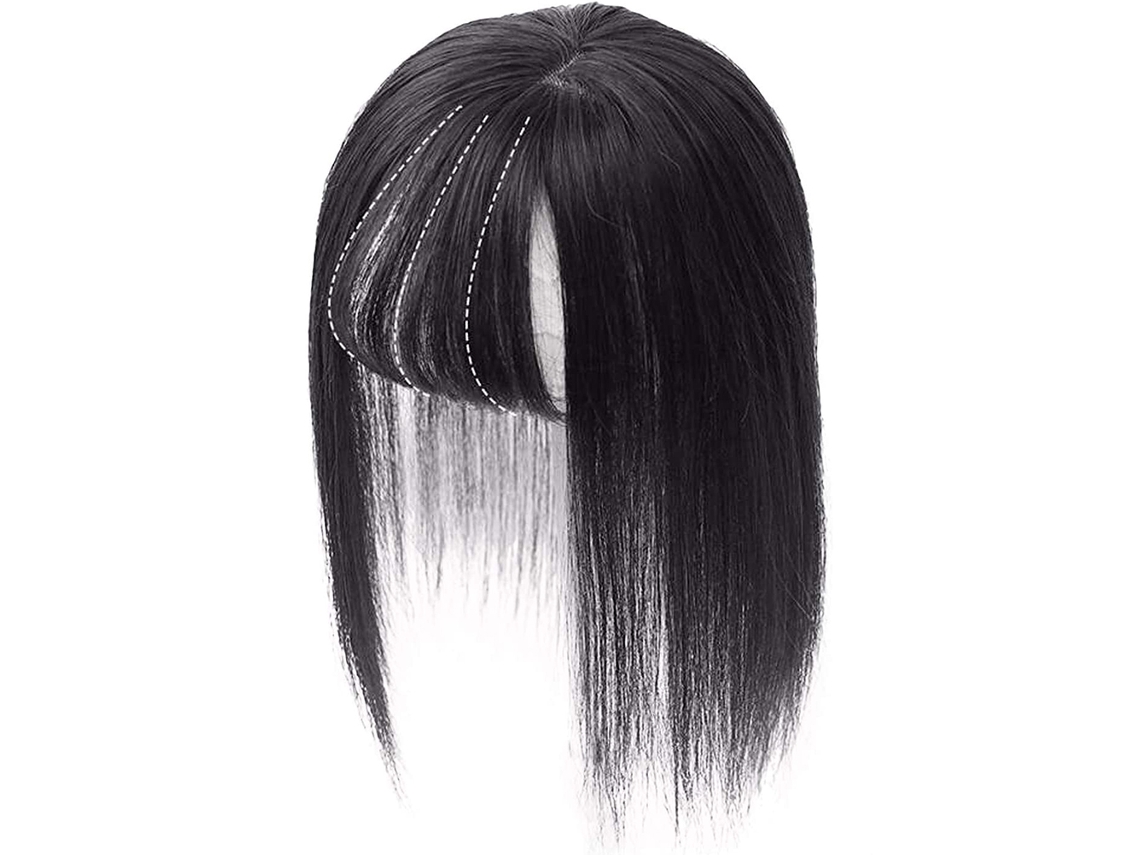 Mali topo de Cabelo Human Hair Toppers Silk Base Clips para Mulheres Cabelo Fino 35cm