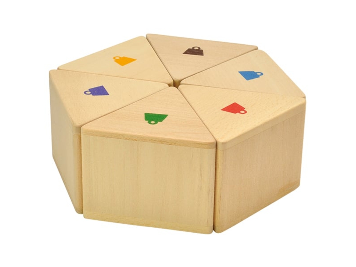 Brinquedo Educativo De Madeira Multicolorido Com Prisma De Peso Eduplay