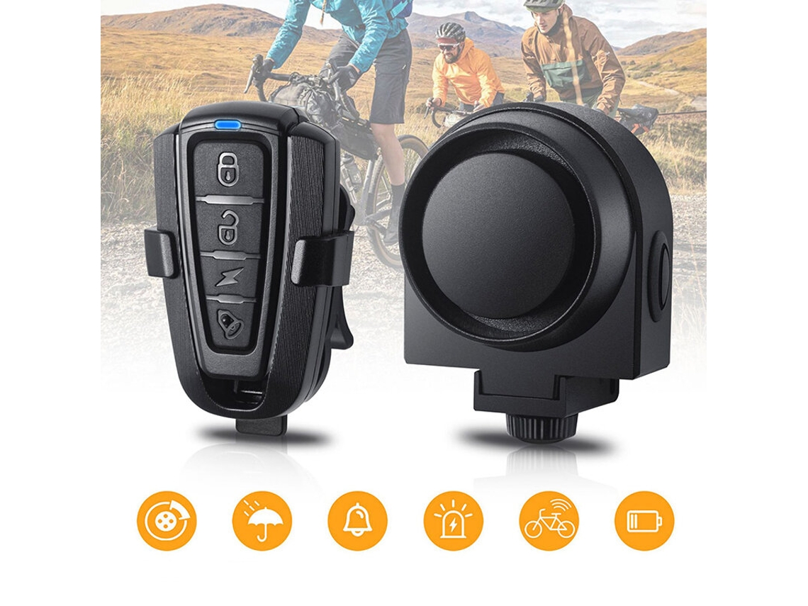Antusi Alarme Sem Fio Bicicleta 115db Alto Antifurto Bateria 400mah Usb Ipx5 Buzina Vibração Elétrica Controle Remoto Scooter Motocicleta