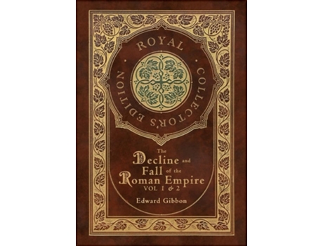 Livro The Decline and Fall of the Roman Empire Vol 1 amp 2 de Edward Gibbon (Inglês - Capa Dura)