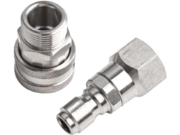 Kit 1.9 M22, Conector Rápido Npt Macho Fêmea 360° Em Aço Inoxidável Cm,