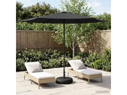 Vidaxl Parasol De Jardim Com Base 300 X 300 Cm Poliéster Retangular
