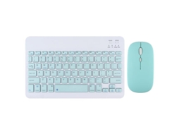 Lurelia Conjunto Teclado Bluetooth E Rato 2.4g Para Tablet 10" Compatível Com Huawei, Xiaomi E Vivo - Verde Fresco