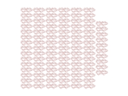 100 Clipes de Papel Duplos em Formato de Coração, Clipes Fofos com Acabamento em Ouro Rosa para Escritório e Laptops