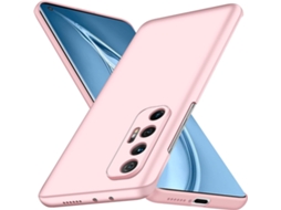 Capa Design Simples Antiarranhões para Xiaomi 10S HONGWE. Acrílico Anti-Choque Rígida Rosa