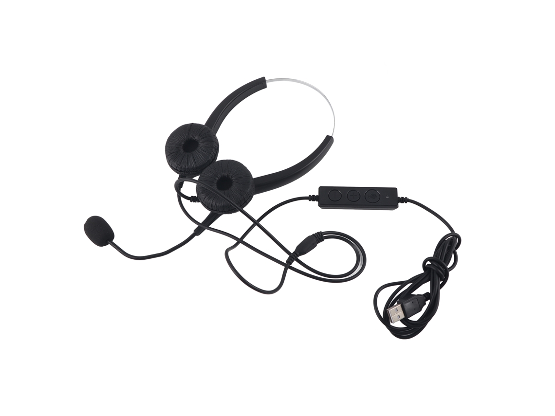 Fone De Ouvido Headset Para Atendimento Ao Cliente Centro De Chamadas Handsfree Usb Para Pc Computador