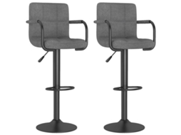 Bar Stool, Bar Stools Vidaxl Cinzeto Tecido (n/a)