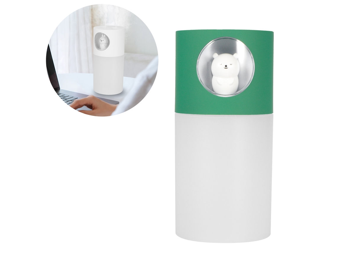 Umidificador Laxiscreed De 270ml Com Duas Borboletas, Desligamento Automático E Luz Quente Para Ambiente