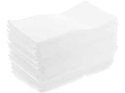 Pacote com 100 Sacos de Espuma Antichoque Reutilizáveis para Embalagem de Cosméticos e Acessórios.