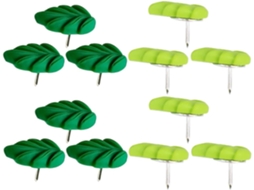 Alfinetes Decorativos Em Formato De Folha Anneome, 20 Peças, Resina E Metal