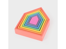 Casas De Madeira Para Arquitetos Tickit Rainbow Brinquedos Educativos