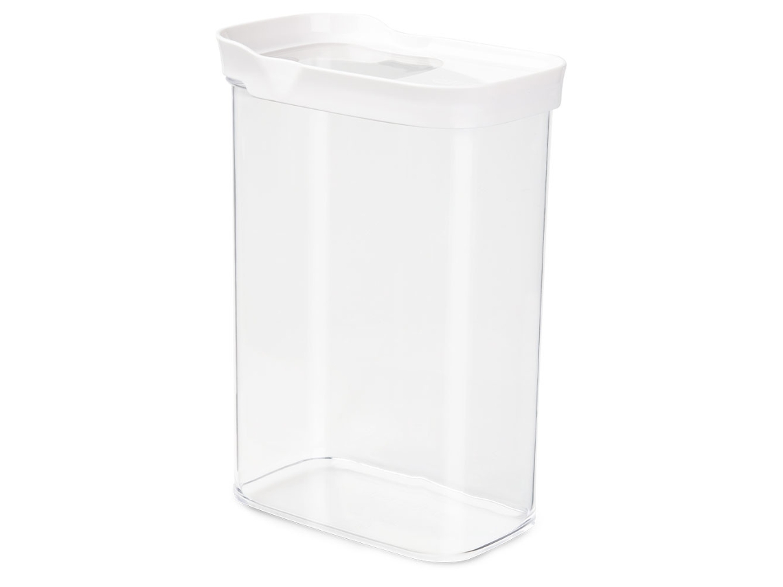 EMSA Optima Recipiente Retangular 2 2 L Transparente Branco 1 Peças