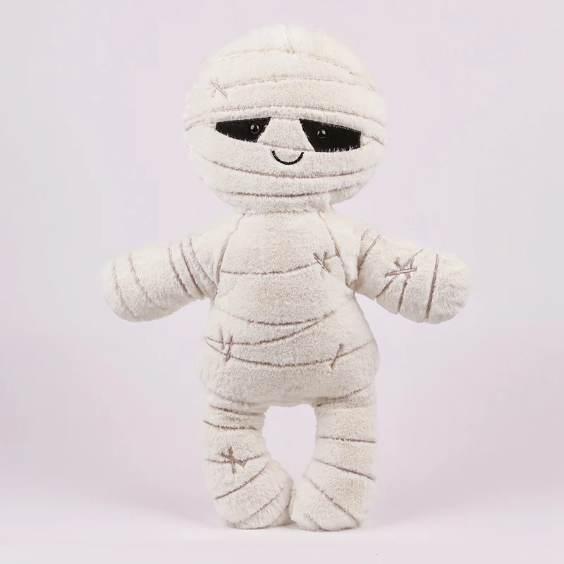 Brinquedo de Pelúcia Fofo de Desenho Animado para o Halloween, Brinquedo de Pelúcia Macio MDUG (múmia Aprox. 20cm)