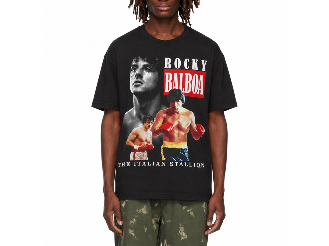 Rockinstone Rocky Movie Triple Black Adult T-shirt Size:xl
