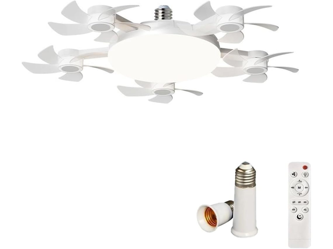 Ventilador De Teto E27 Com Soquete - Drone Led Com, Estilo 3