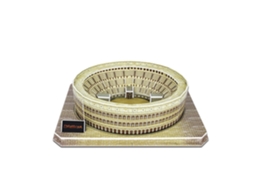 Quebra-cabeça 3d De Papelão Do Coliseu Romano, 38 Peças, 25x19x6 Cm