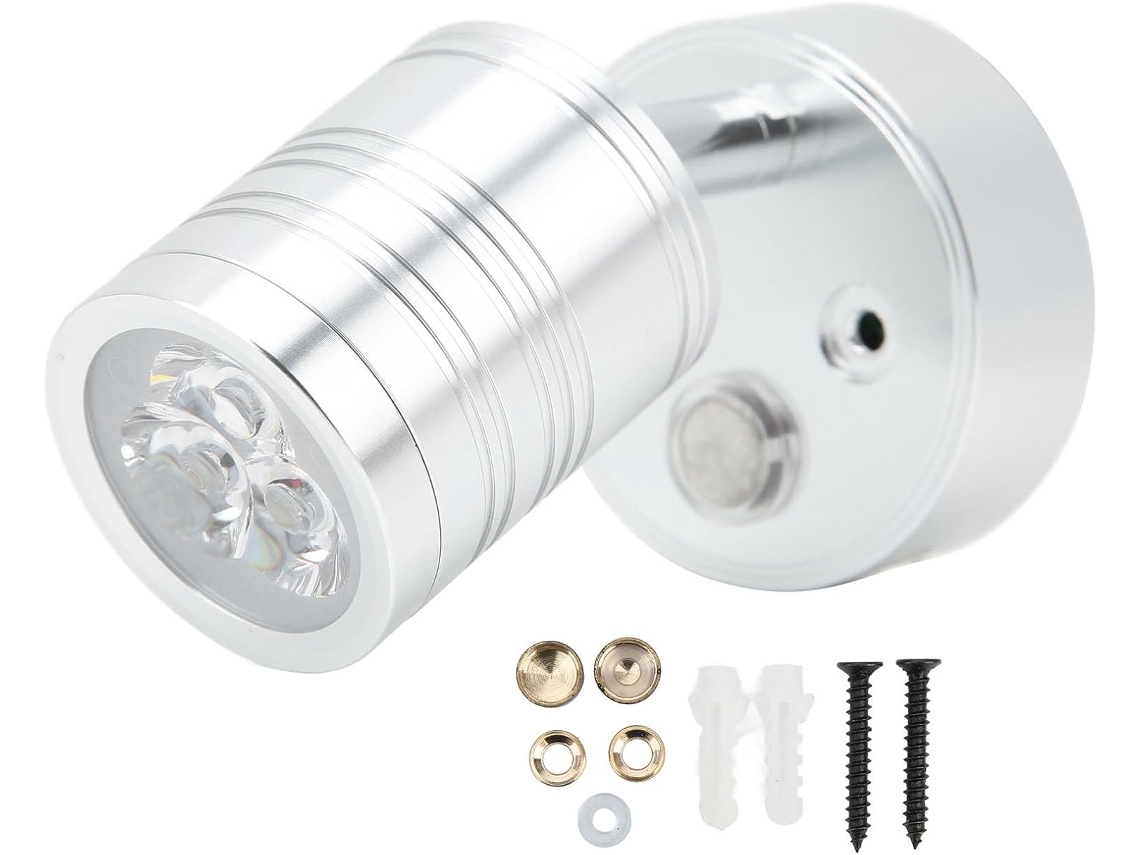 Luminária De Leitura Led Com Dimmer Sensível Ao Toque, Branco Quente, 3w, 10-30v, Ângulo Ajustável, Para Quarto
