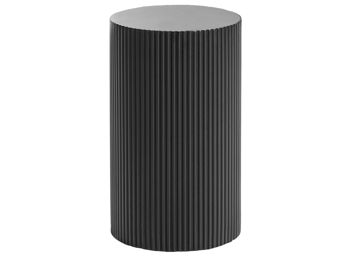 Mesa De Apoio Beliani Claire De Mdf Preto 30x30x50