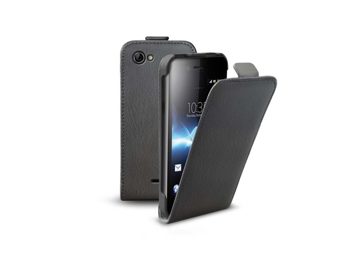 Capa Flip TPU SBS Sony Xperia J Preto