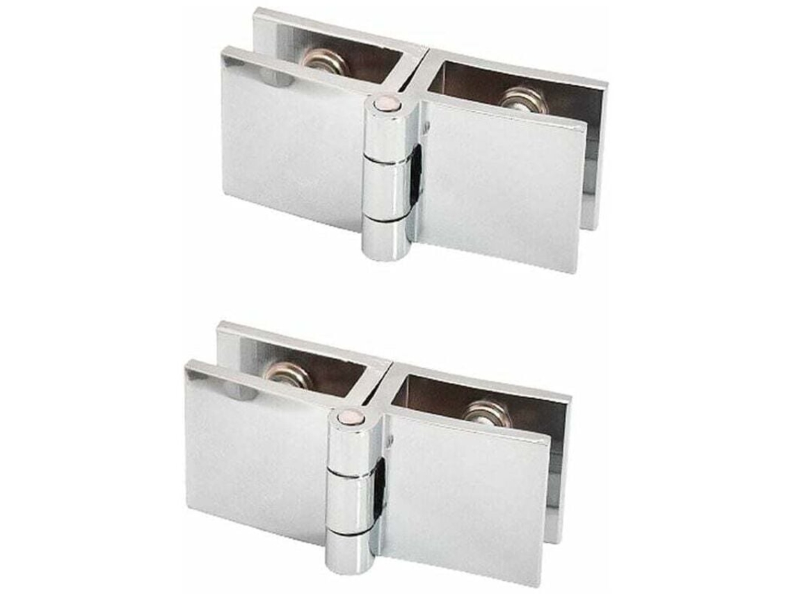 Dobradiça Fixação Porta De Vidro Com Rotação De 180 Graus, Sem Necessidade De Furação, Para Com Espessura De 5 Mm A 8 Mm