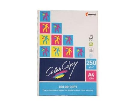 Papel Cópia 250gr A4 Copy Color Brilhante 125 folhas