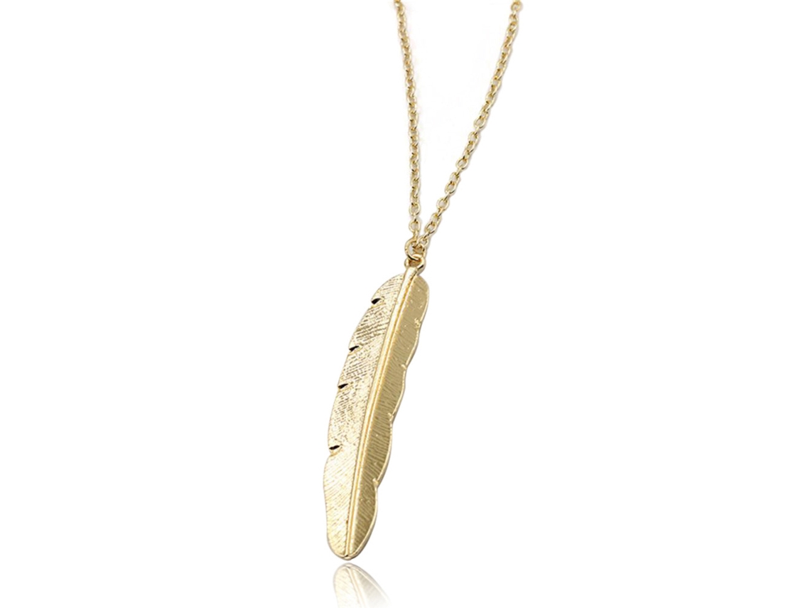 Colar Feminino Penacho Estilo Retro Oeste Pendente