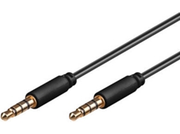 Cabo de Áudio GOOBAY (Jack 3.5mm - 2 m - Preto)