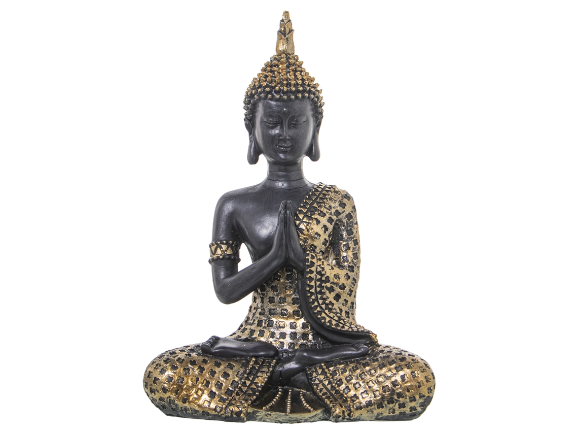 Figura de Buda dourada e marrom
