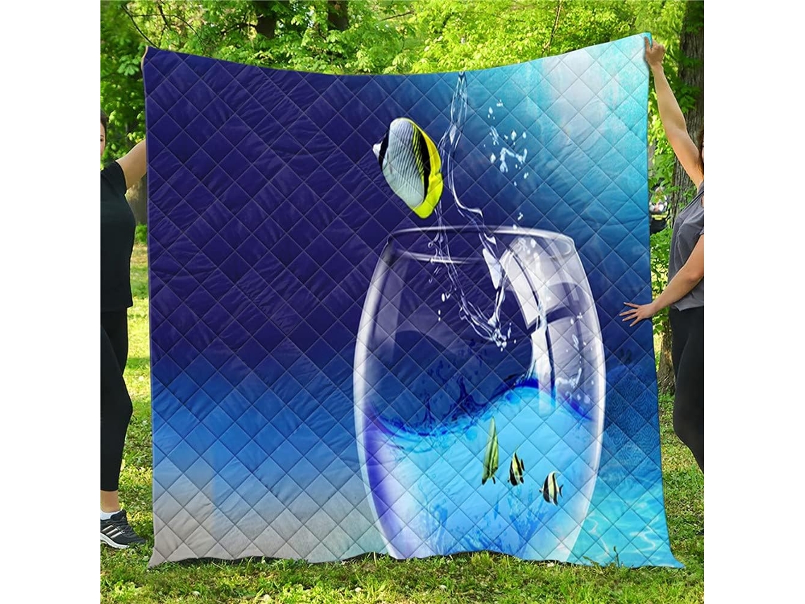 Colcha Acolchoada Fansu Capa de Cama Cobertor para Ar Condicionado Edredom Conjunto Estampada Sofá com Criança