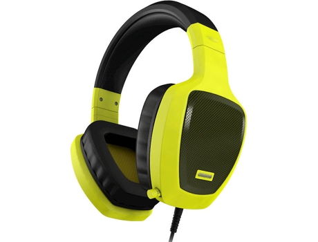 Auscultadores Gaming  Rage Z50 (Com fio - Com Microfone - Amarelo)
