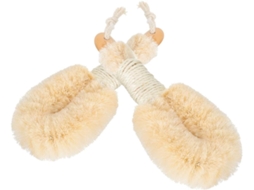 Escova Corporal Gatuida De Sisal Natural Em 2 Peças, Esfoliante, Macia E De Juta Para Pele Seca, Escova De Banho