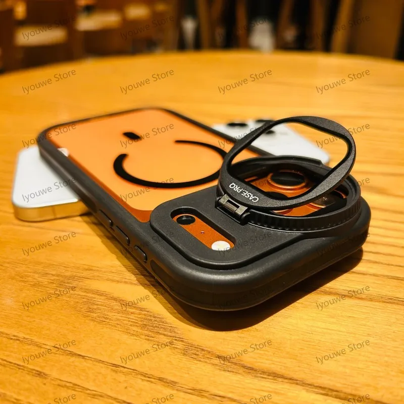 Capa Transparente Magnética Para Iphone 12 Pro Max (preta) Com Suporte Magsafe, Resistente A Impactos.
