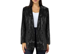 2026 chaqueta de Lentejuelas para Mujer Casual Con Cierre Abierto Blazer de Manga Larga