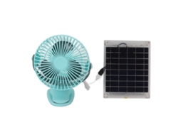 Ventilador solar Primerox 10W com painel solar para RV e viagens