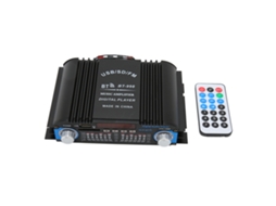 Aetheria amplificador de Potência Carro 12v com Subwoofer Bluetooth Sem Fio e Controle Remoto