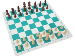 Jogo de Xadrez SFUSHOS de Madeira Brilhante para Iniciantes