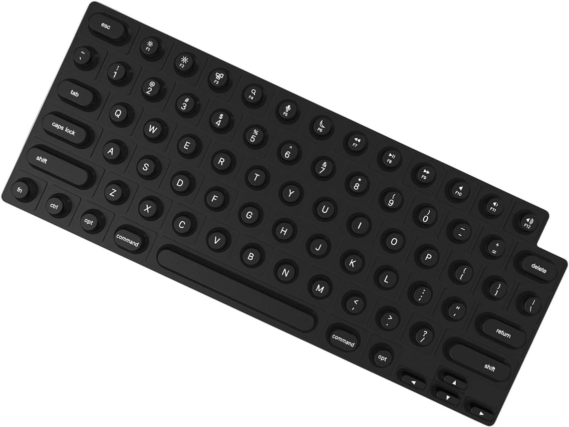 Capa De Teclado Elevada Em Silicone À Prova D'água Para Unhas Compridas