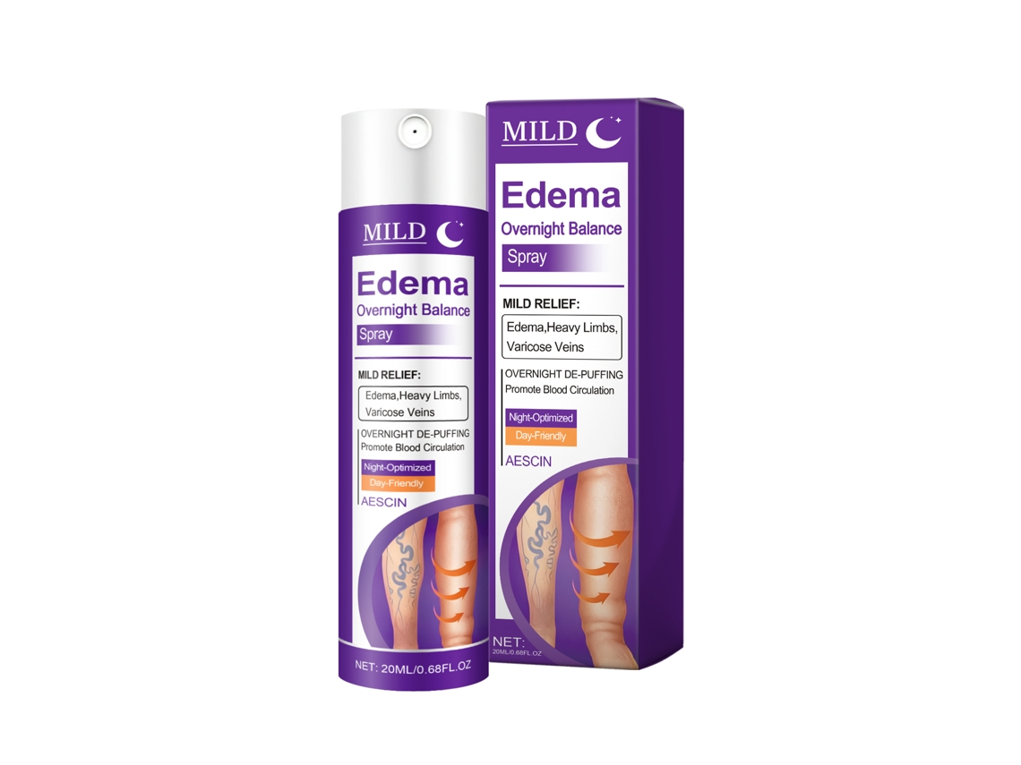 Spray de Massagem Hidratante Noturna para Pele Leve e Confortável nas Pernas