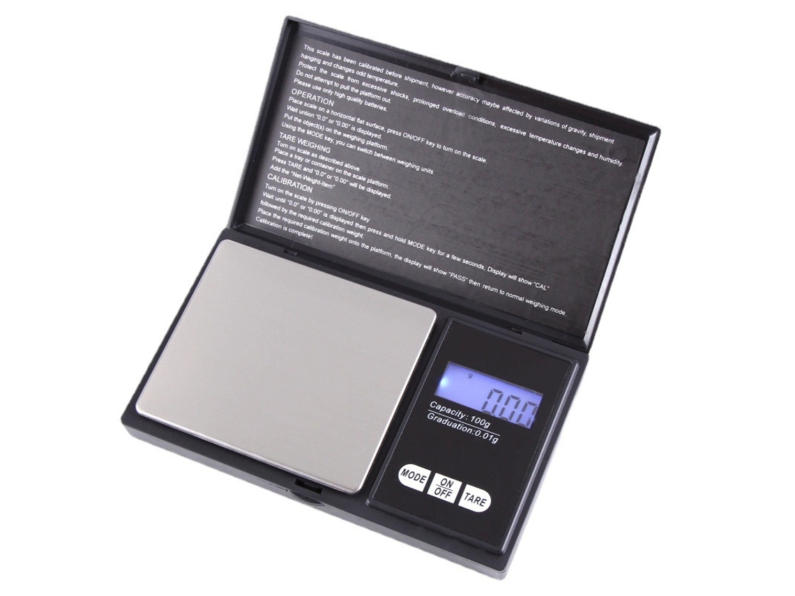 Lurelia Balança De Bolso, 200 G, 0,01 G, Lcd, Aço Inoxidável