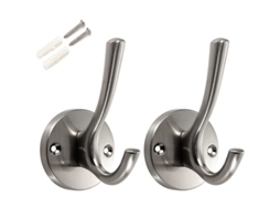 Conjunto De 2 Ganchos Para Casacos E Chapéus, Ideais Para Casa De Banho, Ganchos Decorativos De Metal Para Pendurar Roupas E Casacos