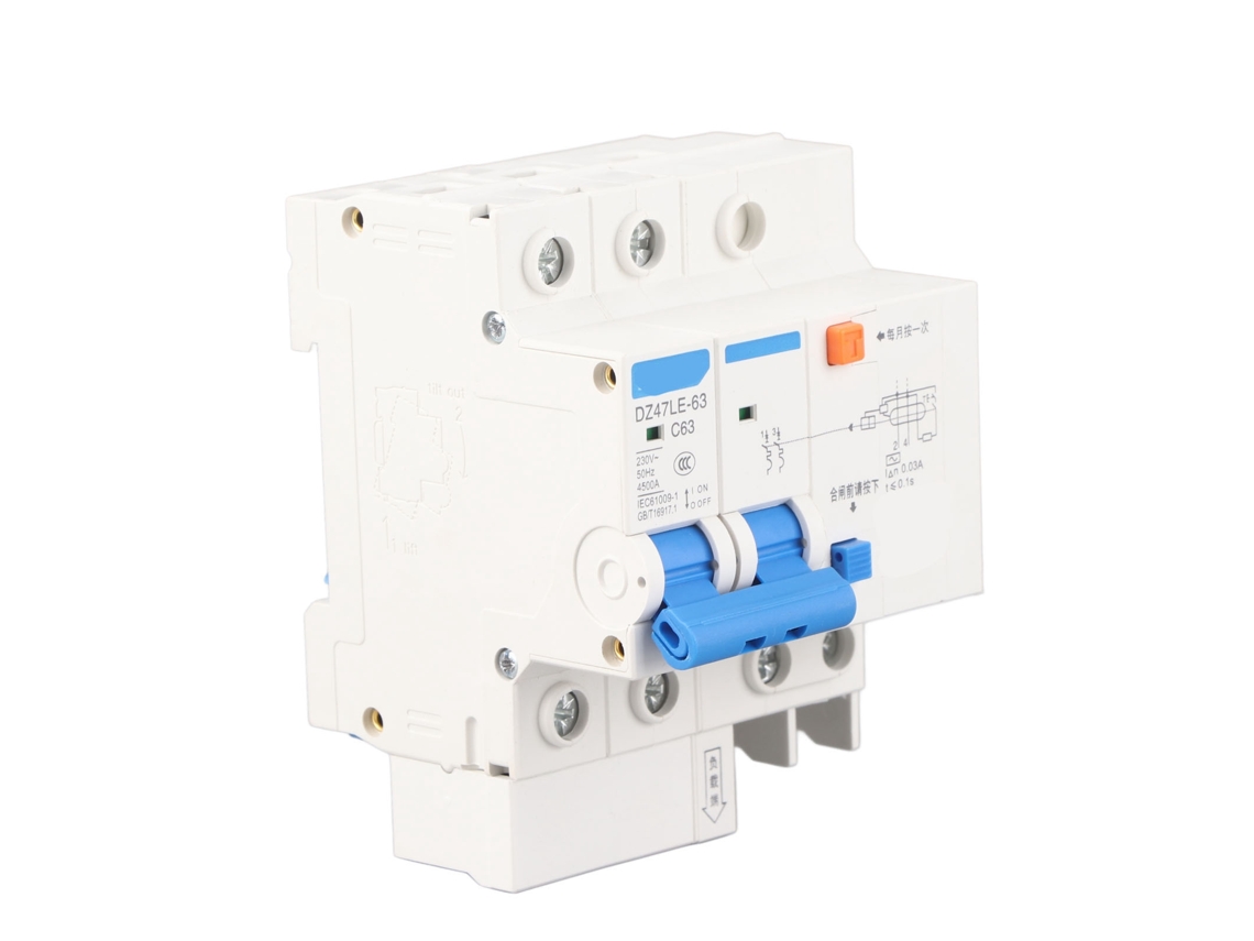 Disjuntor diferencial residual (DR) 230V 63A 30mA 2P N