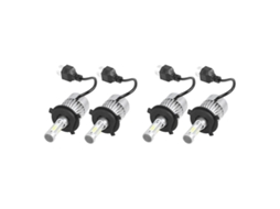 Lâmpadas Led Carro 2 Pares S2 H4 72w 8000lm 6000k Alta/baixa