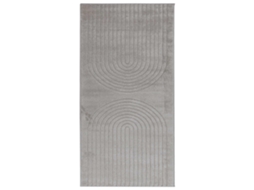 Vidaxl Tapetes De Área Retangular Galati Cinzento 150 X 80 Cm