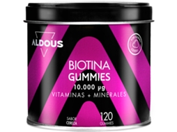 Biotina 10.000 Mcg Gominolas Aldous Con Acido Folico Zinc Selenio Yodo Vitaminas 120 Gummies ALDOUS BIO