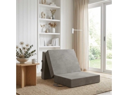 Vidaxl Sofá Cama Dobrável 75 X 63 X 45 Cm Cinzento-claro