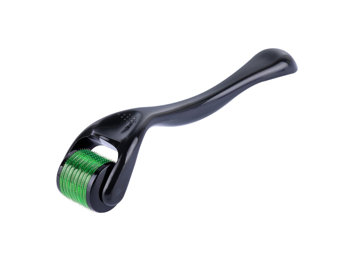 Roller de Microagulhas,540 Agulhas de Titânio de 0,75 Mm, Adequado para Rosto, Barba e Cabelo. Verde Verde HEXINYIGJLY