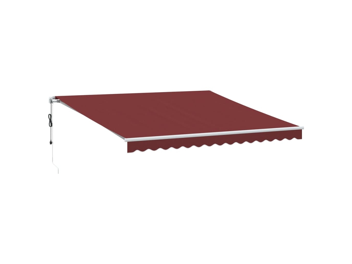 Retractable Awning, Retractable Awnings Vidaxl Vermelho Alumínio (400 X 350 Cm)