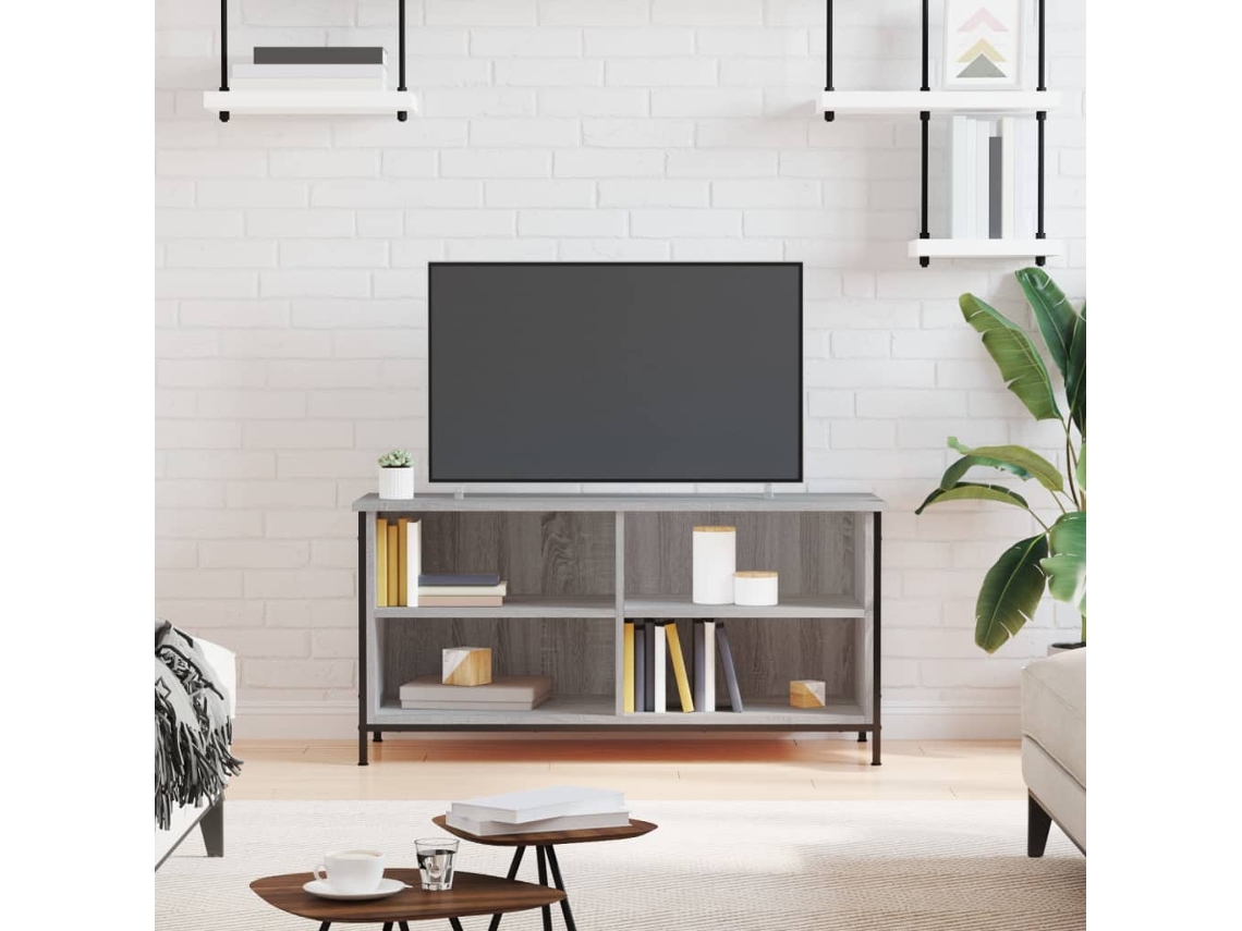 Vidaxl Móvel De Tv 100x40x50 Cm Derivados De Madeira Cinzento Sonoma
